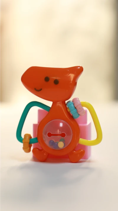 جغجغه دندونی تکی نارنجی